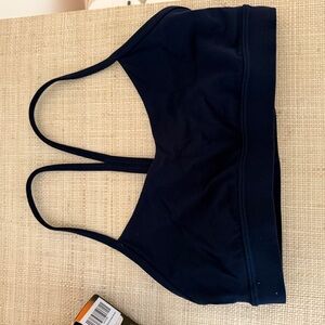 Lululemon Flow Y Bra Navy Blue Sports Bra